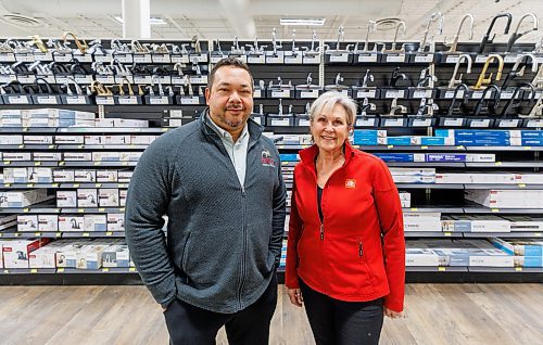 MIKE DEAL / FREE PRESS
Mark Colley, president of the EPLS Group of Companies, which owns the Home Hardware in Winnipeg with Heather Brincheski, Territory Manager at Home Hardware Stores Ltd. at the location of the new store, 2860 Pembina Hwy, which will be opening on November 25.
Reporter: Gabrielle Piche
251022 - Wednesday, October 22, 2025.