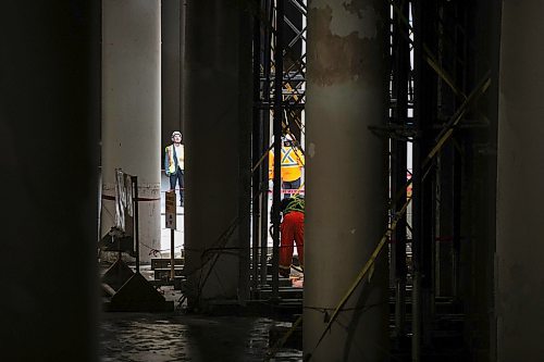 MIKAELA MACKENZIE / FREE PRESS

Construction at the Wehwehneh Bahgahkinahgohn&#x2a2;uilding on Friday, Oct. 24, 2025. 

For Tyler/feature story.
Free Press 2025