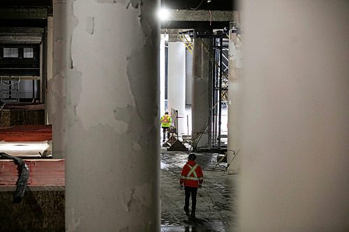 MIKAELA MACKENZIE / FREE PRESS

Construction at the Wehwehneh Bahgahkinahgohn&#x2a2;uilding on Friday, Oct. 24, 2025. 

For Tyler/feature story.
Free Press 2025