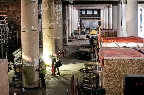 MIKAELA MACKENZIE / FREE PRESS
Construction at the Wehwehneh Bahgahkinahgohnʢuilding on Friday, Oct. 24, 2025. 
For Tyler/feature story.
Free Press 2025