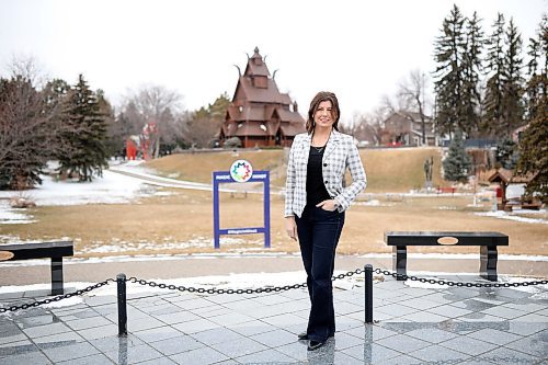 21032025
Stephanie Schoenrock, Executive Director of Visit Minot outside the Minot Visitors Center at the Scandinavian Heritage Park. 
(Tim Smith/The Brandon Sun)