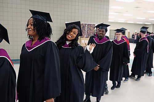 30102025
Graduates line up for the processional for Assiniboine College’s annual fall graduation ceremony at the Keystone Centre’s Manitoba Room on Thursday. Close to 500 graduates received diplomas in over 37 different programs and areas of study.
(Tim Smith/The Brandon Sun)