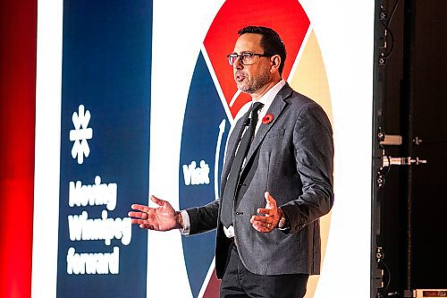 MIKAELA MACKENZIE / FREE PRESS

CEO of Winnipeg Economic Development &amp; Tourism Ryan Kuffner launches Winnipeg Economic Development &amp; Tourismճ new strategy on Tuesday, Nov. 4, 2025.

For Aaron Epp story.
Free Press 2025