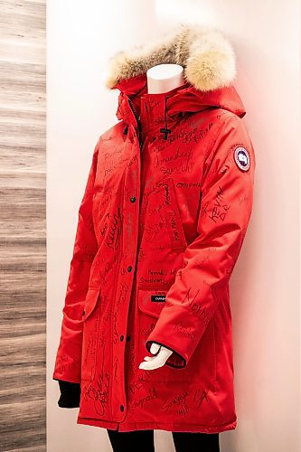 MIKAELA MACKENZIE / FREE PRESS
A coat at the Canada Goose factory in Winnipeg on Tuesday, Nov. 4, 2025.
For Aaron Epp story.
Free Press 2025