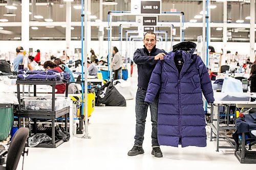 MIKAELA MACKENZIE / FREE PRESS
Andres Quiroz, director of manufacturing, at the Canada Goose factory in Winnipeg on Tuesday, Nov. 4, 2025.
For Aaron Epp story.
Free Press 2025