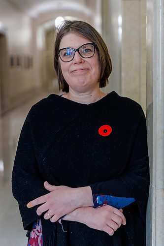 MIKE DEAL / FREE PRESS
Manitoba&#x2019;s first Seniors Advocate, Leigh Anne Caron at the Legislative Building.
Reporter: Carol Sanders
251110 - Monday, November 10, 2025.