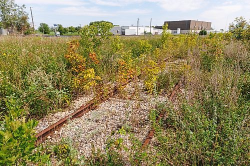 MIKE DEAL / FREE PRESS
A stretch of unused and abandoned rail at the end of Ada Street north of Logan Avenue.
Former federal cabinet minister Lloyd Axworthy, is recommending that Manitoba should commission a design study to transform an abandoned rail line in Brooklands into an active transportation corridor. 
Lloyd Axworthy, is leading a two-year study commissioned by the NDP into the relocation of rail lines and yards that currently occupy high-value property in Winnipeg&#x2019;s core. 
reporter: Ben Waldman
250827 - Wednesday, August 27, 2025.