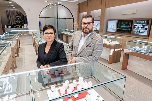 MIKE DEAL / FREE PRESS
Appelt's Diamonds at 1595 Ness Avenue
Nataliya Malitsky, director of sales, who has worked at Appelt's for 17 years; and Douglas Thevenot, director of operations, who has worked at the company for 15 years.
Reporter: Aaron Epp
251112 - Wednesday, November 12, 2025.