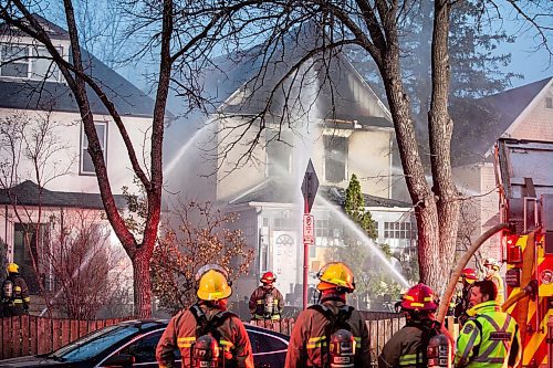 MIKAELA MACKENZIE / FREE PRESS

Fire crews at the scene of a house fire on Bannatyne near Arlington on Thursday, Nov. 13, 2025. 


Free Press 2025