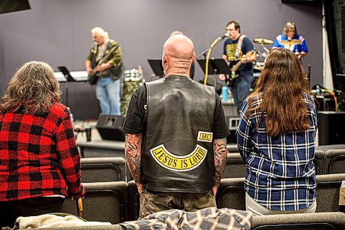 Mike Sudoma/Free Press
Members watch the house band open up the program during House of the Risen Son Church Sunday evening service
November 16, 2025


