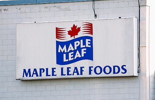 JOHN WOODS / WINNIPEG FREE PRESS
Maple Leaf plant at 870 Lagimodiere Tuesday, March 17, 2025. The staff has voted 98% in favour of going on strike.