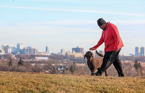 Ruth Bonneville / Free Press 

Weather Standup - Dog walker on hill

Arlington Humphrey makes his usual daily walk  along the top of Garbage Hill with his dog Choco, a five-year-old full standard poodle, on a warm November afternoon on Monday.  

Nov 24th, 2025
