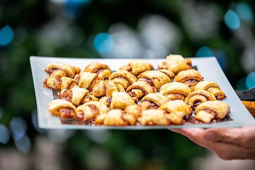 MIKAELA MACKENZIE / FREE PRESS

Harriet Zaidman&#x573; boozy apricot rugelach at the Free Press holiday baking cookie swap on Tuesday, Nov. 18, 2025. 

For Eva story.
Free Press 2025