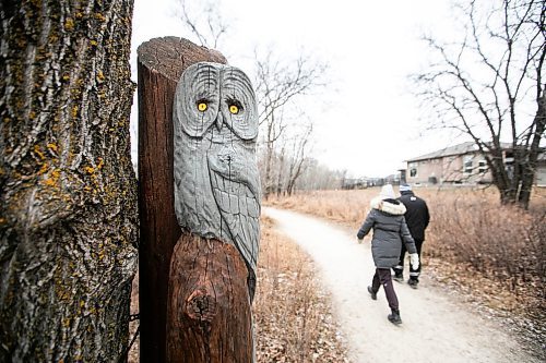 MIKAELA MACKENZIE / FREE PRESS

Carvings in the trees along the Bois des Esprits trail on Friday, Nov. 28, 2025.

For photo page.
Free Press 2025