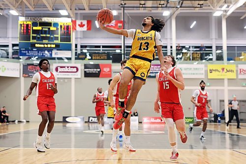 Brandon University Bobcats rookie Munroop Gill finished the first semester with 16.2 points per game, the second-highest mark on the team. (Tim Smith/The Brandon Sun)