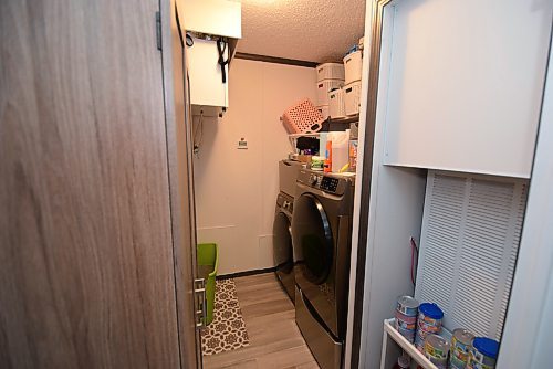 Todd Lewys / Free Press 
The rear portion of the home holds a spacious laundry room adding extra utility and storage space to the well-designed home.