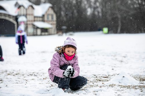 MIKAELA MACKENZIE / FREE PRESS

Isaac Brock School grade one student Yuliia Bohaichuk plays in the snow at Assiniboine Park on Friday, Dec. 5, 2025. 

Standup.
Free Press 2025