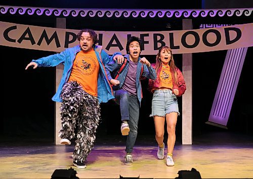 Ruth Bonneville / Free Press 

ENT - MTYP  Lightning Thief - Underworld quest 

Brady Barrientos - plays Purdy (centre)
Alyssa Crockett,- plays Annabeth -   (right)
Note, confirming name of 3rd character on left who plays Luke.  

Photo of scene from Camp Half Blood where Percy  accepts the quest to go to the underworld because Luke hints that his mother will be in the Underworld - the location of the search - since Hades is now rumored to be the real thief. 


Manitoba Theatre for Young People presents The Lightning Thief - The Percy Jackson  Adapted from Rick Riordan&#039;s acclaimed book,

See story

Dec 3rd, 2025
