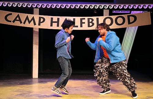 Ruth Bonneville / Free Press 

ENT - MTYP  Lightning Thief - Underworld quest 

Brady Barrientos - plays Purdy (centre)
Alyssa Crockett,- plays Annabeth -   (right)
Note, confirming name of 3rd character on left who plays Luke.  

Photo of scene from Camp Half Blood where Percy  accepts the quest to go to the underworld because Luke hints that his mother will be in the Underworld - the location of the search - since Hades is now rumored to be the real thief. 


Manitoba Theatre for Young People presents The Lightning Thief - The Percy Jackson  Adapted from Rick Riordan&#039;s acclaimed book,

See story

Dec 3rd, 2025
