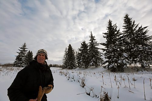 Ken Kingdon is on a snowshoe trek through a golf course to locate birds in the Onanole area. He participated in the area's 2024 Christmas Bird Count, and had seen 12 species by midday. (Connor McDowell/Brandon Sun)