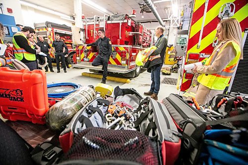 MIKAELA MACKENZIE / FREE PRESS
Fire chief Brent MacDonald and others in the fire hall at the Canadian Nuclear Laboratories Whiteshell Laboratories Restoration Project on Wednesday, Dec. 10, 2025.
For Tyler/Gabby story.
Free Press 2025