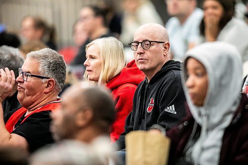 MIKAELA MACKENZIE / FREE PRESS

University of Winnipeg's interim president Jino Distasio at the Wesmen Classic on Tuesday, Dec. 30, 2025.  

For Maggie story.
Free Press 2025