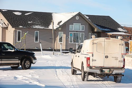 31122025
An RCMP vehicle sits outside a home at Sioux Valley Dakota Nation on Wednesday connected to a killing at another  nearby home early Tuesday. (Tim Smith/The Brandon Sun)