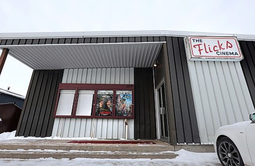 Ruth Bonneville / Free Press 

BIZ - Flicks Cinema STONEWALL

Photo of the outside  of Flicks Cinema
First St. East in Stonewall.

Photograph of Vince Levenec (left), Amanda Van Solkema  and Griffin Levenec, the three new owners of the Flicks Cinema, the movie theatre in Stonewall. The article focuses on why they decided to buy the business and what it's like running an independent movie theatre.

See story by Aaron

Jan 2nd,  2026