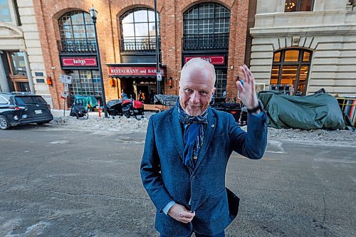 MIKE DEAL / FREE PRESS
Kenny Boyce, Manager of Film and Special Events, City of Winnipeg, outside a film set using Bailey's Restaurant at 185 Lombard Avenue, Wednesday.
Reporter: Malak Abas
260107 - Wednesday, January 07, 2026.