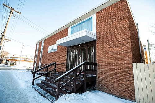 The Abu Bakr Al-Siddique mosque and community centre, at the corner of Ellice Avenue and Home Street, on Thursday. Police are investigating after a swastika was painted on the building. (Mikaela MacKenzie/Winnipeg Free Press)

For Scott story.
Free Press 2026