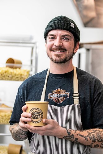 MIKAELA MACKENZIE / FREE PRESS
Serge Gregoire, owner of Sergio's Pasta, with the monthly special (the truff man) on Friday, Jan. 9, 2026.
For Dave Sanderson story.
Free Press 2026