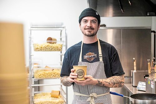 MIKAELA MACKENZIE / FREE PRESS

Serge Gregoire, owner of Sergio's Pasta, with the monthly special (the truff man) on Friday, Jan. 9, 2026.

For Dave Sanderson story.
Free Press 2026