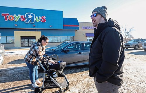 Ruth Bonneville / Free Press 

Biz - Toys R Us Polo closing 

The Toys R Us on St. Matthews will be closing this location.  See story for details. 

Photo of customer, Jordan Pastushenko, his wife Breanne and their nine-month-old son, Bohden, chatting with reporter.  

Jan 14th,  2026