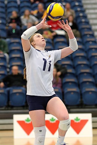 Carly Thomson will play the final home weekend of her Canada West women's volleyball career today and Saturday as the Brandon University Bobcats host the Regina Cougars. (Thomas Friesen/The Brandon Sun)