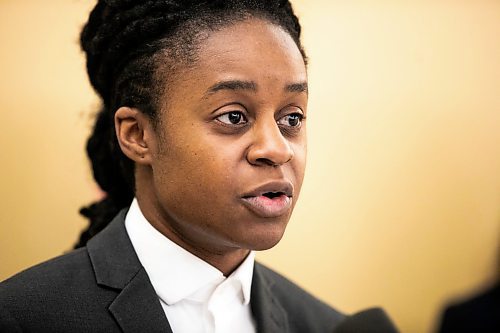 MIKAELA MACKENZIE / FREE PRESS

Health minister Uzoma Asagwara speaks at the unveiling of a newer Gamma Knife brain surgery unit at the Health Sciences Centre on Monday, Jan. 19, 2026.

For Maggie story.
Free Press 2026