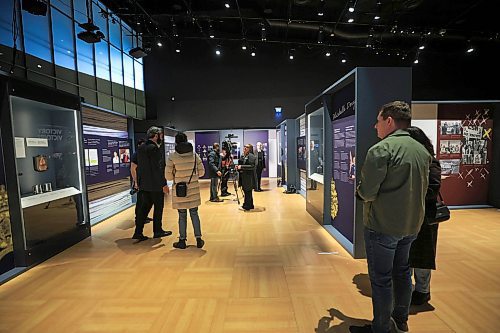 RUTH BONNEVILLE / FREE PRESS

LOCAL CMHR exhibit 

Media get a sneak peak of the new Love in a Dangerous Time: exhibit Tuesday.

This Friday, a new exhibition called Love in a Dangerous Time: Canadaճ LGBT Purge will bring this largely unknown chapter in Canadian history to visitors at the Canadian Museum for Human Rights (CMHR). It shares stories of the Purge, including its origins in the mentality and attitudes of the Cold War, through first-hand testimony from survivors, official government documents and inspiring works of art.

See story by Jen 

 Jan 28th,, 2025