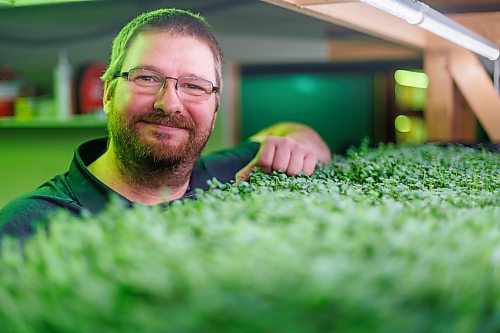MIKE DEAL / FREE PRESS
Joel Weber, owner of Fresh Forage, Manitoba's largest market supplier of microgreens, is closing Jan. 30. The owner is instead focusing on marketing tech for filtering phosphorus out of water.
Reporter: Malak Abas
260120 - Tuesday, January 20, 2026.