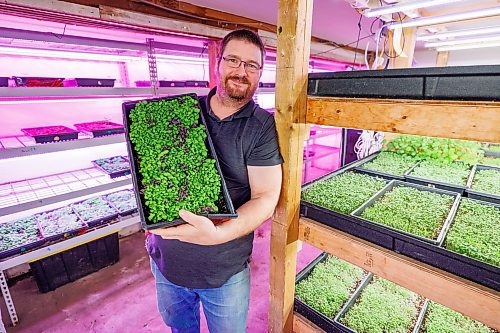 MIKE DEAL / FREE PRESS
Joel Weber, owner of Fresh Forage, Manitoba's largest market supplier of microgreens, is closing Jan. 30. The owner is instead focusing on marketing tech for filtering phosphorus out of water.
Reporter: Malak Abas
260120 - Tuesday, January 20, 2026.