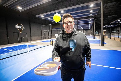 MIKAELA MACKENZIE / FREE PRESS

Brent Bernas, general manager at The Picklr ( anew indoor pickleball facility that will open at the end of this month), on Wednesday, Jan. 21, 2026.

For Josh story.
Free Press 2026