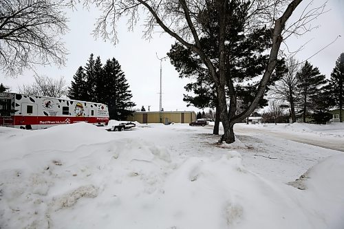 The Virden fire station plans on adding a new building to the empty lot behind its current building. (Connor McDowell/The Brandon Sun)