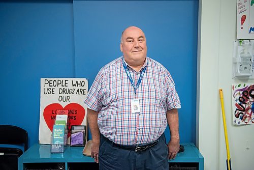 Bill Sinclair, president and CEO of The Neighbourhood Group (TNG) Community Services which includes the Kensington Market Overdose Prevention Site (KMOPS) poses for a portrait at the site in Toronto, Ontario on January 13, 2026. (Photo by Marta Iwanek for The Winnipeg Free Press)
