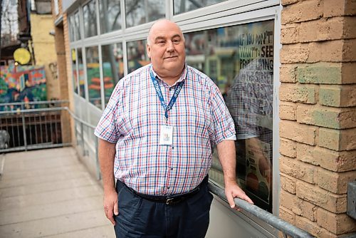 Bill Sinclair, president and CEO of The Neighbourhood Group (TNG) Community Services which includes the Kensington Market Overdose Prevention Site (KMOPS) poses for a portrait outside the site in Toronto, Ontario on January 13, 2026. (Photo by Marta Iwanek for The Winnipeg Free Press)