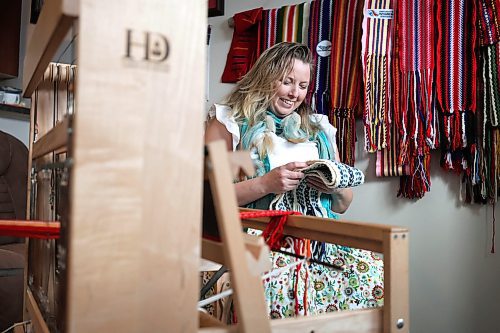 Ruth Bonneville / Free Press 

ENT - school sashes

Portrait of Casandra Woolever, a full-time artist, working on sashes on her weaving loom in her home studio. 

SCHOOL SASHES: A Métis artist is taking her loom-weaving kit on the road to teach students about her ancestors’ iconic uniform and promote school spirit. Casandra Woolever, the full-time artist behind Métis Branded, has showed more than 1,000 students how-to make a sash this year. “I’m a little overwhelmed, but in a good way,” Woolever said, reflecting on how many teachers have contacted her in recent weeks upon learning she’s started doing school visits.
 
See story by Maggie

Jan  28th,  2026