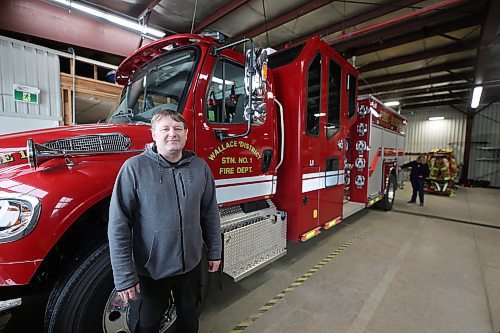 Wallace District Fire Station No. 1 Chief Cory Nixon said the upcoming expansion and remodel of the fire hall is huge for the community. Virden was one of nine Westman communities to receive funding support on firefighting projects from a Thursday announcement by the Province of Manitoba. (Connor McDowell/The Brandon Sun)