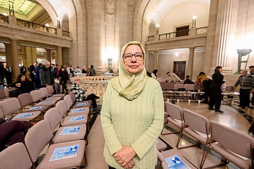Mike Sudoma/Free Press
Executive director of the Islamic Social Services Shahina Siddiqui prior to a ceremony held to mark the National Day of Remembrance &amp; Action Against Islamophobia at the Manitoba Legislative building Thursday
January 29, 2026


