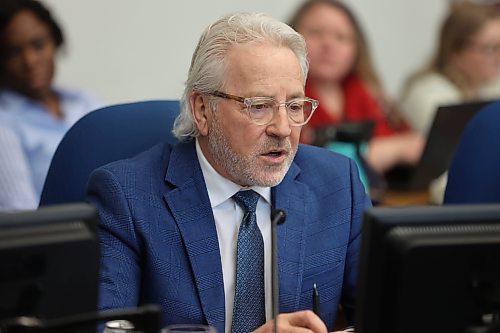 Coun. Glen Parker (Ward 9) speaks at Saturday's budget deliberations. (Alex Lambert/The Brandon Sun)