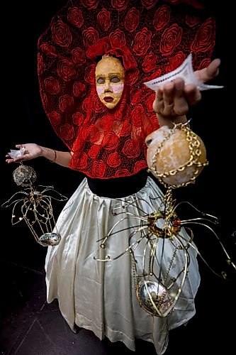 JOHN WOODS / WINNIPEG FREE PRESS
Erica Wilson who’s one-person play Miss Carcass Caress Soft Waters rehearses at the Prairie Theatre Exchange Monday, February 2, 2026. Wilson will be performing her play at the Kiyanaan Festival.

reporter: ben