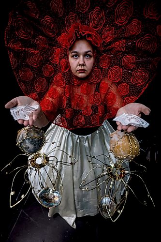 JOHN WOODS / WINNIPEG FREE PRESS
Erica Wilson who’s one-person play Miss Carcass Caress Soft Waters rehearses at the Prairie Theatre Exchange Monday, February 2, 2026. Wilson will be performing her play at the Kiyanaan Festival.

reporter: ben
