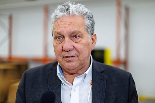 MIKE DEAL / FREE PRESS
Dan Vandal, member of Parliament, Saint Boniface-Saint Vital, speaks during the event. 
Ma Mawi executive director Tammy Christensen and Harvest CEO Vince Barletta, also spoke during the announcement that Ma Mawi Wi Chi Itata and Harvest Manitoba are going to launch a new initiative to address food sovereignty in Winnipeg.
Ma Mawi Wi Chi Itata Centre has started to retrofit of two buildings after the organization bought the properties at 563 and 567 Notre Dame in the fall of 2022.
Reporter: Nicole Buffie
250221 - Friday, February 21, 2025.