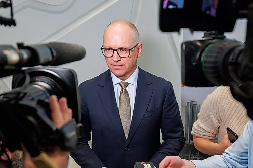 MIKE DEAL / FREE PRESS
Winnipeg Mayor, Scott Gillingham, speaks during the event.
CentreVenture Development Corporation unveiled its new Strategic Plan and announced the recipients of the initial Heritage Conversion Program at a media event at 200 Portage Avenue Tuesday morning.
Reporter: Joyanne Pursaga
260127 - Tuesday, January 27, 2026.